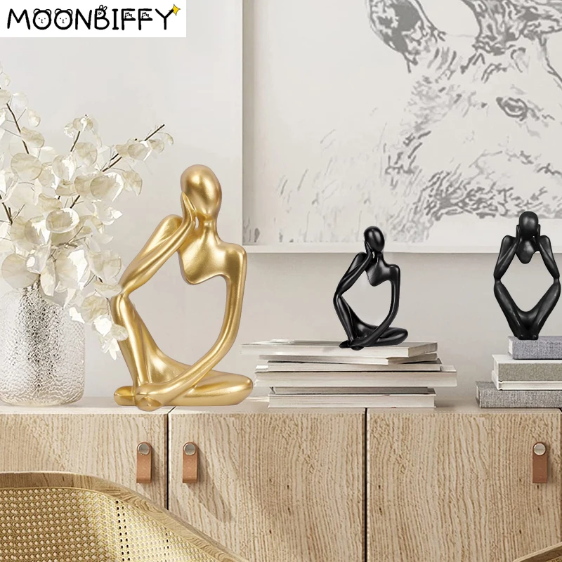 Abstract Figure Sculpture Trinket Thinker Resin Statue Home Craft Home Decor Modern Statue
Abstract Figure Sculpture Trinket Thinker Resin Statue Home Craft Home Decor Modern Statue