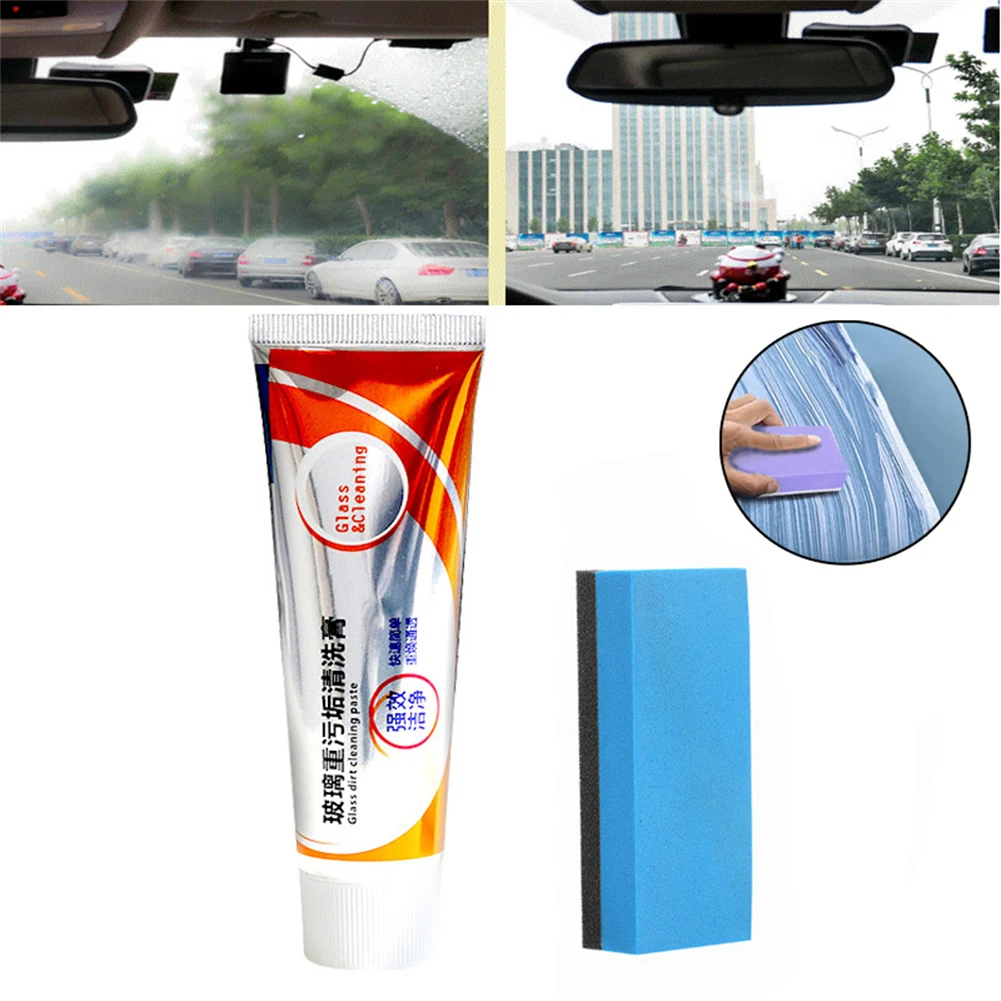 50ml Glass Oil Film Remover Windshield Remover With Sponge Powerful Cleaning Car Windshield Cleaner Glows With 1 Touch, 3x Penet
50ml Glass Oil Film Remover Windshield Remover With Sponge Powerful Cleaning Car Windshield Cleaner Glows With 1 Touch, 3x Penet