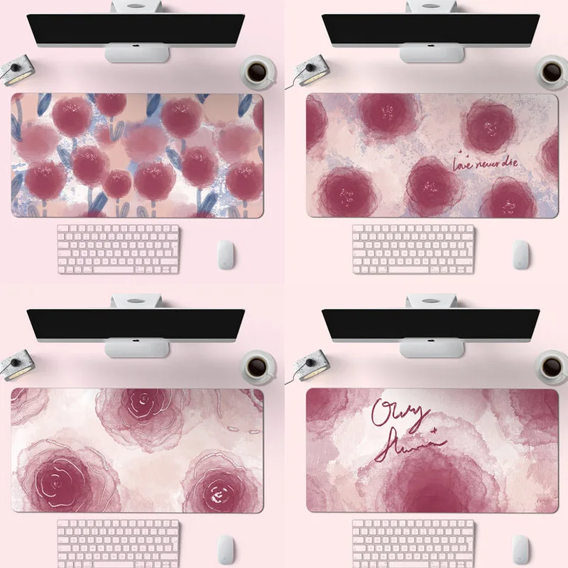 Illustration Rose Large Mousepad Cartoon Gaming Mouse Pad Computer Accessories Keyboard Laptop Desk Mat Pink Girl
Illustration Rose Large Mousepad Cartoon Gaming Mouse Pad Computer Accessories Keyboard Laptop Desk Mat Pink Girl