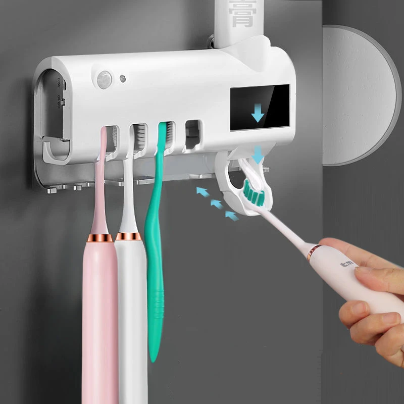 GURET-Sterilizer Holder for Toothbrush, Bathroom Accessory with Solar UV Energy, Automatic Dispenser, Juicer
GURET-Sterilizer Holder for Toothbrush, Bathroom Accessory with Solar UV Energy, Automatic Dispenser, Juicer