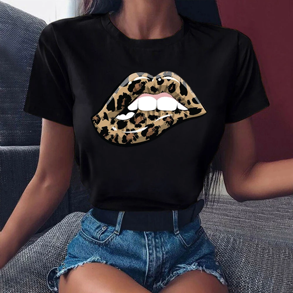 Women T Shirt Leopard Llips Printed T Shirt Women Fashion T Shirt Female Short Sleeve Cute Graphic Tee Tops Women Casual T-shirt 
Women T Shirt Leopard Llips Printed T Shirt Women Fashion T Shirt Female Short Sleeve Cute Graphic Tee Tops Women Casual T-shirt