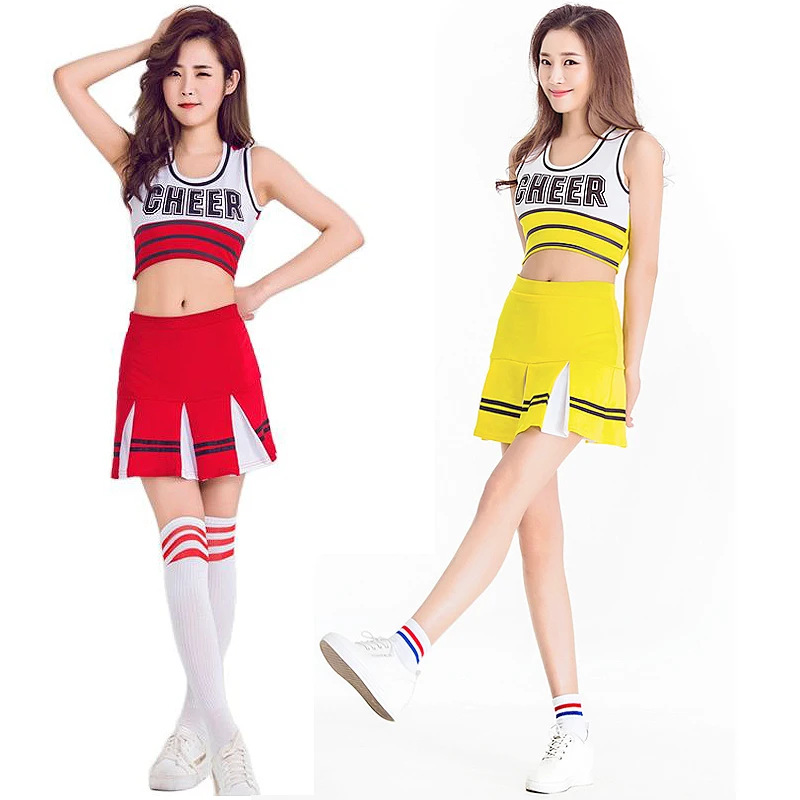 Kore Cheer Leader Costume Women Girl Cheerleading Uniform Sleeveless Backless Crop Top with Mini Skirt Stage Performance Costume
Kore Cheer Leader Costume Women Girl Cheerleading Uniform Sleeveless Backless Crop Top with Mini Skirt Stage Performance Costume