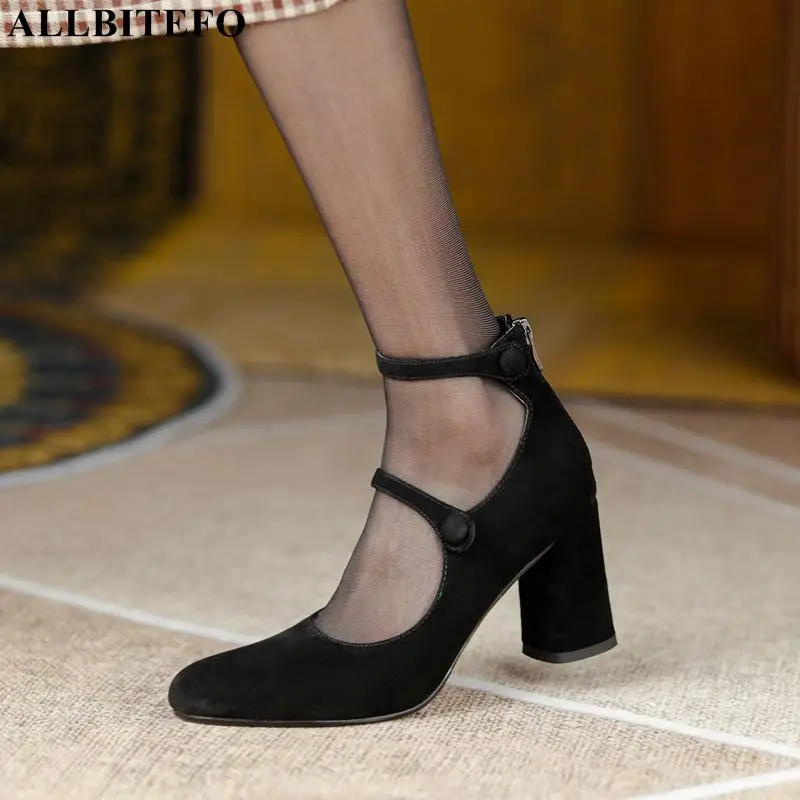 Size 33-40 heel 5.5/7.5CM Fashion Soft Sheepskin Suede Genuine Leather Girls Club Party Women Heels Commute High Heel Shoes
Size 33-40 heel 5.5/7.5CM Fashion Soft Sheepskin Suede Genuine Leather Girls Club Party Women Heels Commute High Heel Shoes