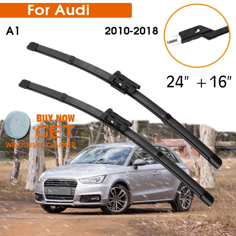 Car Wiper Blade For Audi A1 2010-2018 Windshield Rubber Silicon Refill Front Window Wiper 24"+16" LHD RHD Auto Accessorie
Car Wiper Blade For Audi A1 2010-2018 Windshield Rubber Silicon Refill Front Window Wiper 24"+16" LHD RHD Auto Accessorie