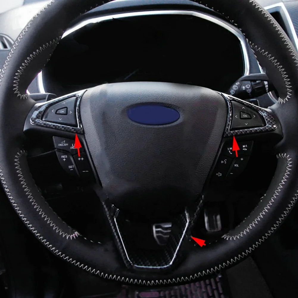 3Pcs Carbon Fiber Color Steering Wheel Cover For Ford Fusion For Mondeo Edge 2013-2019 New Provide Eye-catching Show Off Car.
3Pcs Carbon Fiber Color Steering Wheel Cover For Ford Fusion For Mondeo Edge 2013-2019 New Provide Eye-catching Show Off Car.
