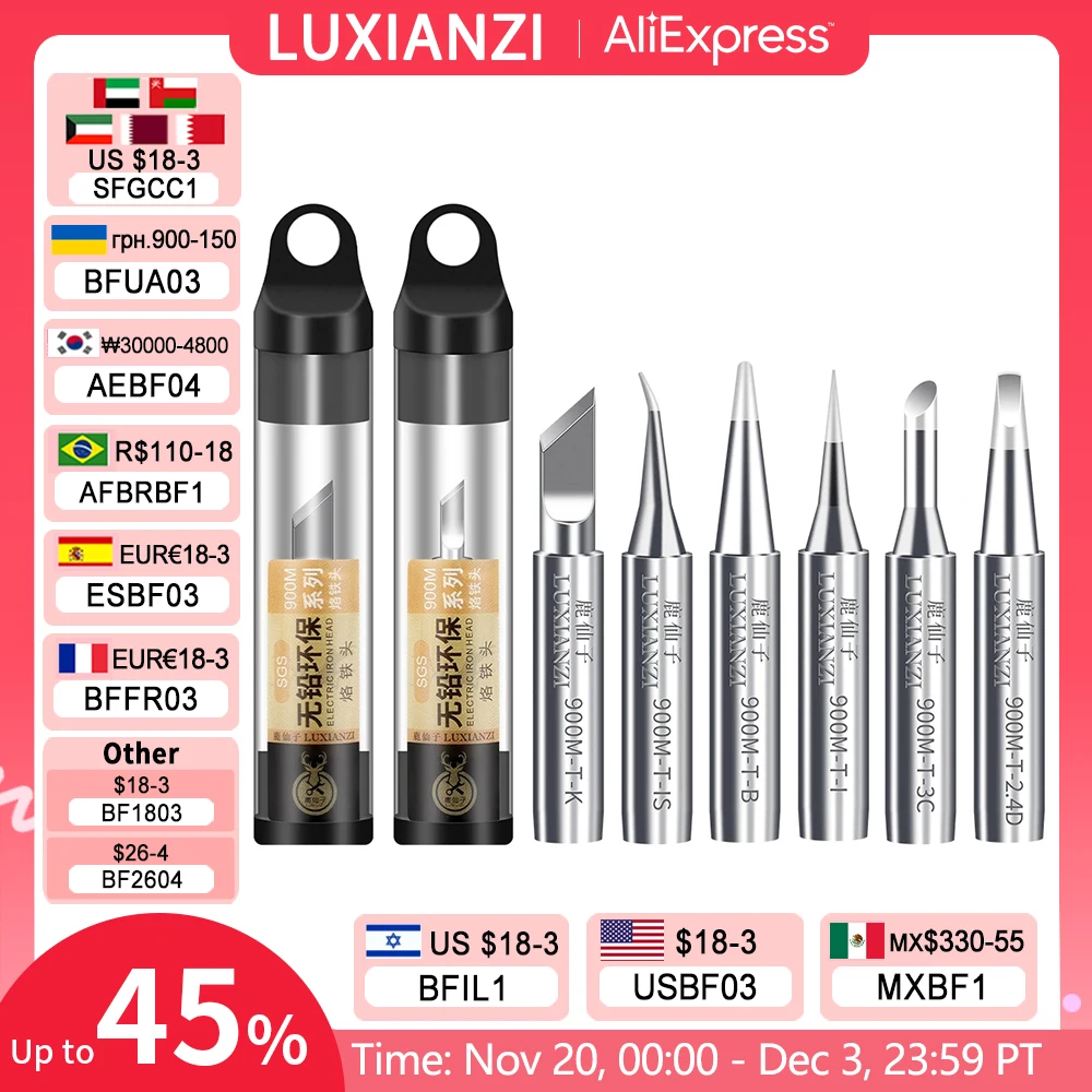 LUXIANZI Бессвинцовые паяльные жала медные
LUXIANZI Бессвинцовые паяльные жала медные