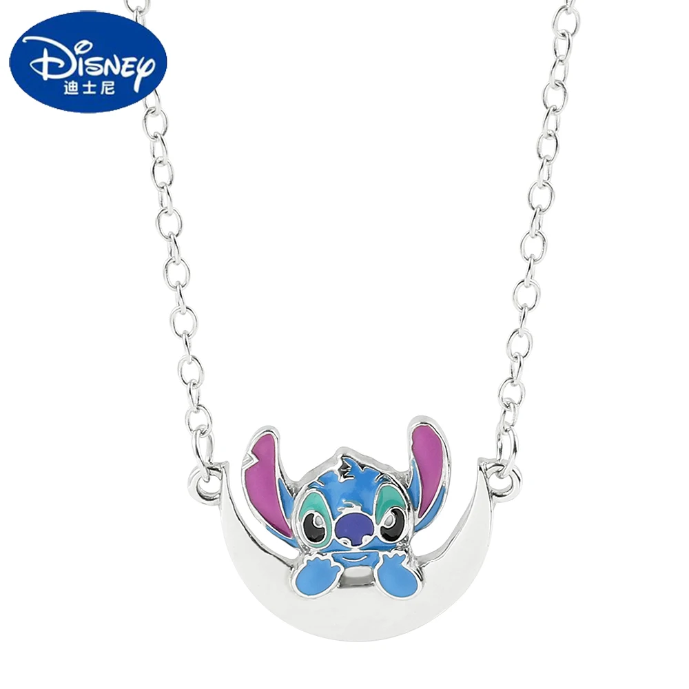 Disney Movie Cartoon Stitch Silver Color Crescent Enamel Pendant Necklaces Fashion Jewelry Party Gift for Women and Girls 
Disney Movie Cartoon Stitch Silver Color Crescent Enamel Pendant Necklaces Fashion Jewelry Party Gift for Women and Girls