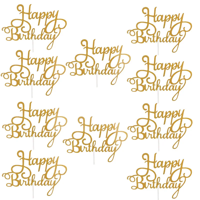 10pcs Gittler Happy Birthday Cake Topper Bling Sparkle Decoration Sign Happy Birthday Cake Topper Girl`s Birthday Dessert Decor
10pcs Gittler Happy Birthday Cake Topper Bling Sparkle Decoration Sign Happy Birthday Cake Topper Girl`s Birthday Dessert Decor