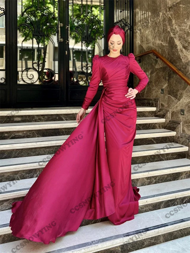 Simple Long Sleeve Muslim Evening Dresses Hijab Islamic Formal Party Gown Women Arabic Kaftan Robe De Soiree
Simple Long Sleeve Muslim Evening Dresses Hijab Islamic Formal Party Gown Women Arabic Kaftan Robe De Soiree