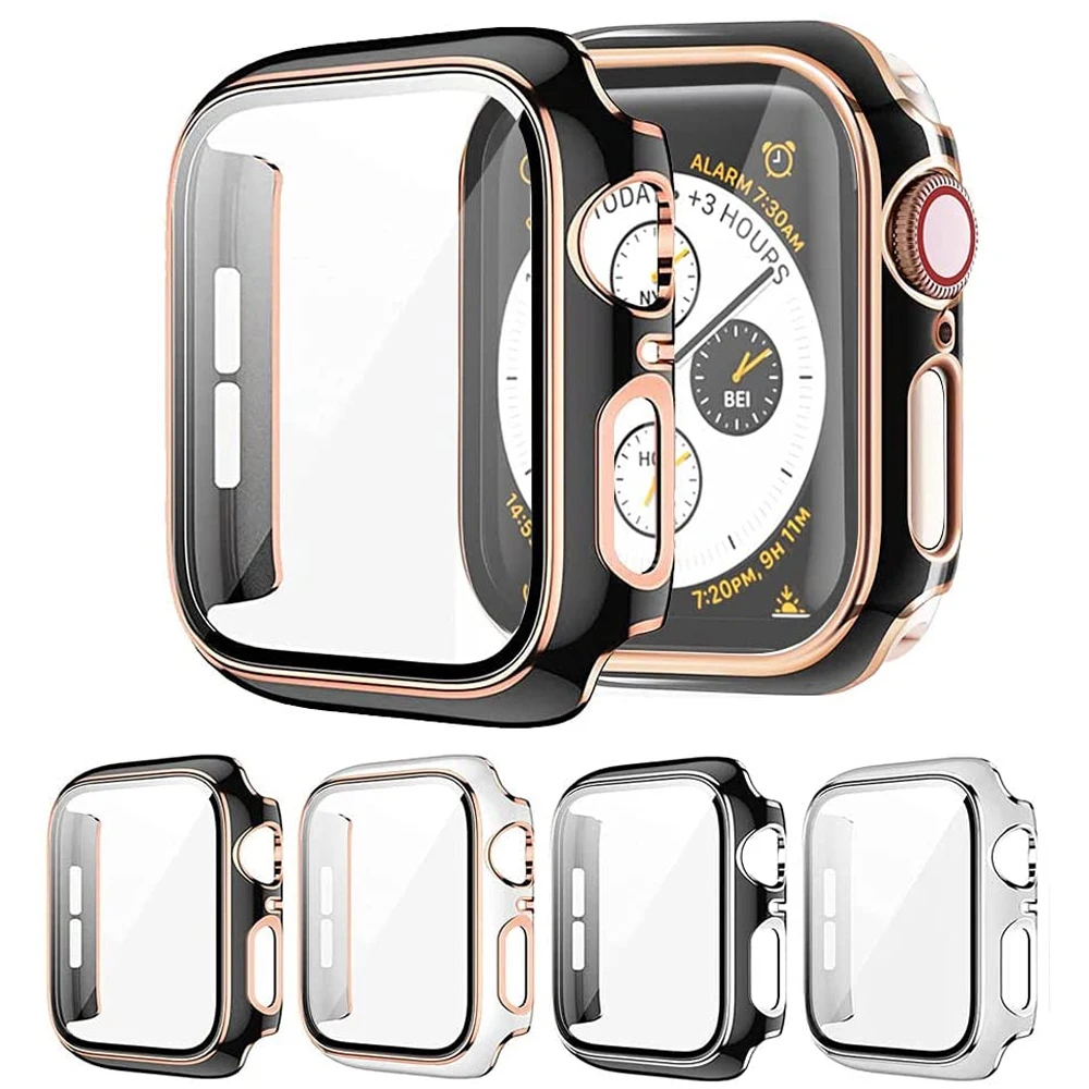 Чехол для Apple watch, Чехол 45 мм, 41 мм, 44 мм, 40 мм, 42 мм, 38 мм, закаленное стекло для защиты экрана, аксессуары для iWatch серии 7 SE, 6, 5, 4, 3
Чехол для Apple watch, Чехол 45 мм, 41 мм, 44 мм, 40 мм, 42 мм, 38 мм, закаленное стекло для защиты экрана, аксессуары для iWatch серии 7 SE, 6, 5, 4, 3