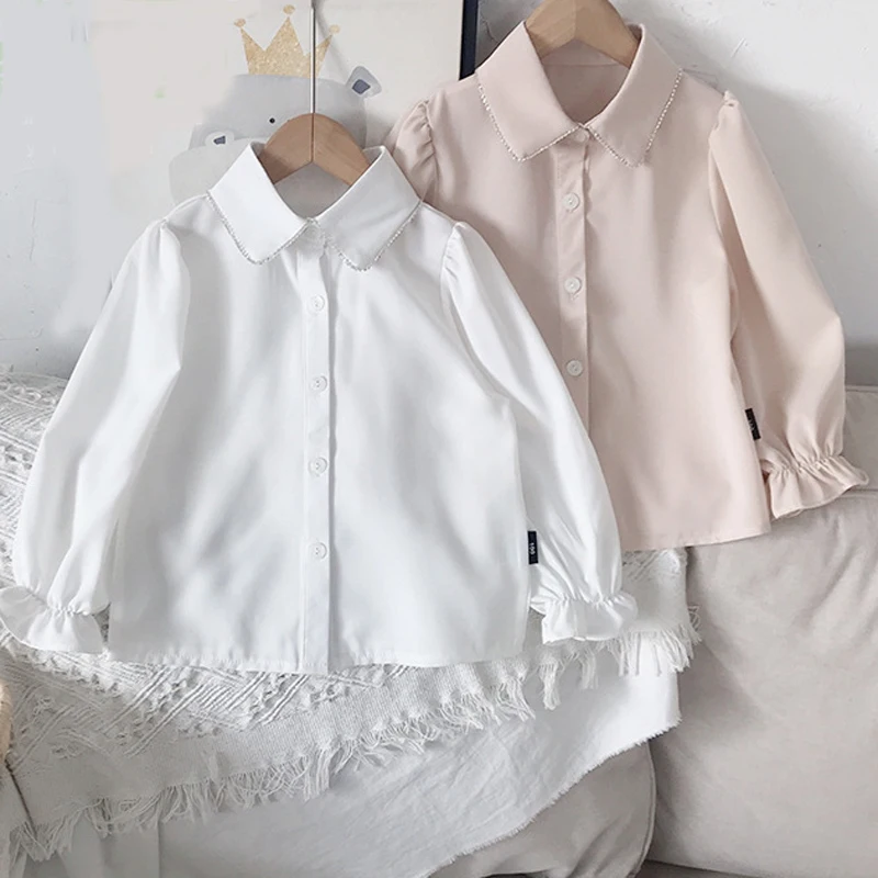 Girls' Shirts 2022 Spring New Baby Boy'S Tops Puff Sleeves Lapel Shirts Simple Gentlemen Solid Color Fashion Kids Clothing
Girls' Shirts 2022 Spring New Baby Boy'S Tops Puff Sleeves Lapel Shirts Simple Gentlemen Solid Color Fashion Kids Clothing