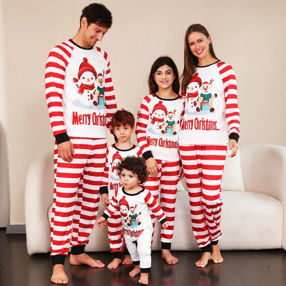 New Christmas Pyjamas Set for Family Snowman Pattern Mom Daughter Dad Son Matching Outfits Soft Warm Sleepwear Xmas Family Look
New Christmas Pyjamas Set for Family Snowman Pattern Mom Daughter Dad Son Matching Outfits Soft Warm Sleepwear Xmas Family Look
