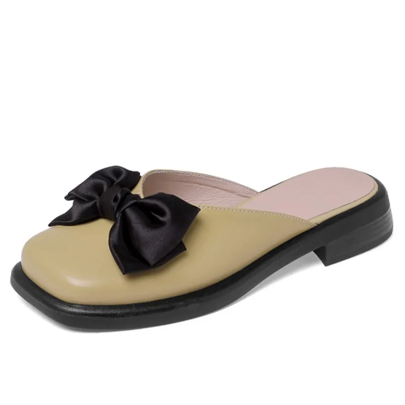 Dilalula Spring Summer Women Sandals Sweet Butterfly Knot Square Toe Mules Genuine Leather Low Heels Slippers Casual Shoes Woman
Dilalula Spring Summer Women Sandals Sweet Butterfly Knot Square Toe Mules Genuine Leather Low Heels Slippers Casual Shoes Woman