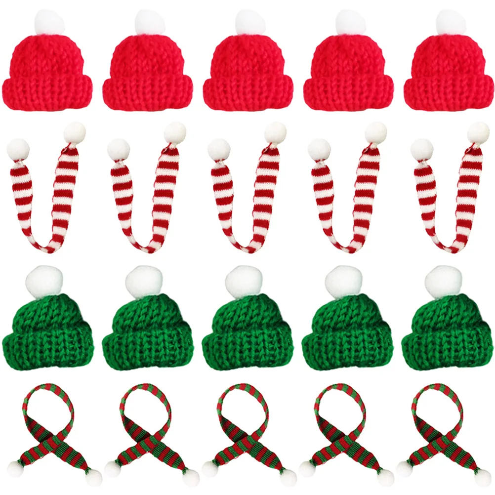 20 Pcs Christmas Mini Hat Santa Small Hats Crafts Miniature Xmas Scarf Yarn Snowman
20 Pcs Christmas Mini Hat Santa Small Hats Crafts Miniature Xmas Scarf Yarn Snowman