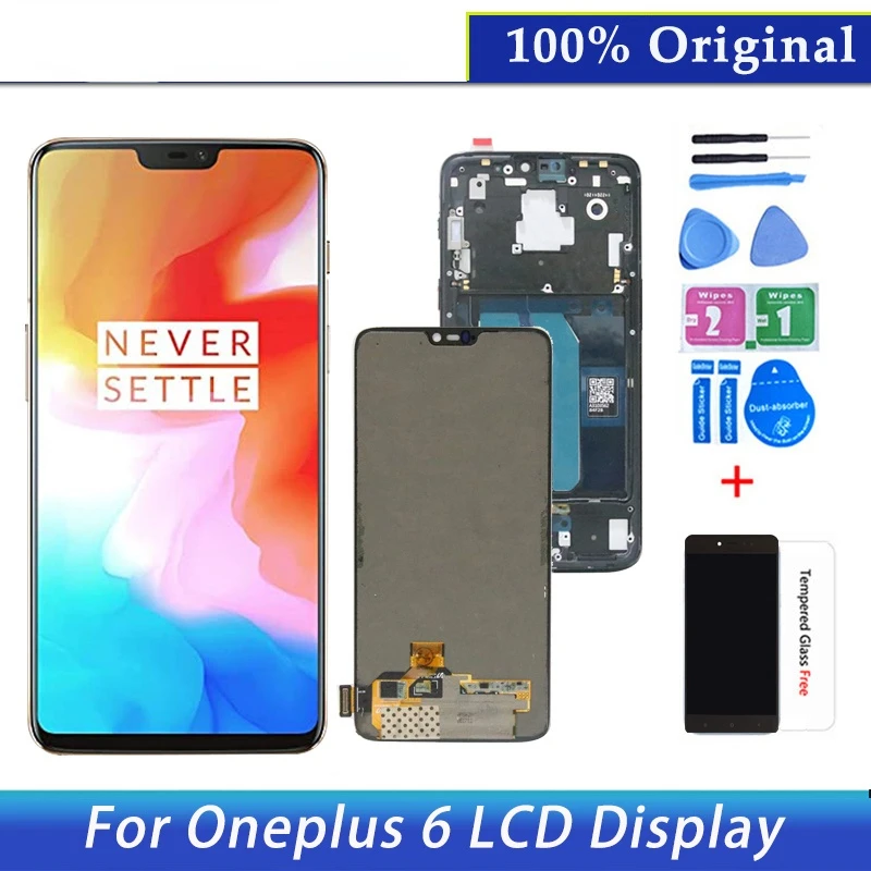 6.28" Original Display For Oneplus 6 LCD Touch Screen Digitizer Display Replacement Assembly Super AMOLED Parts For 1+ 6 Display
6.28" Original Display For Oneplus 6 LCD Touch Screen Digitizer Display Replacement Assembly Super AMOLED Parts For 1+ 6 Display
