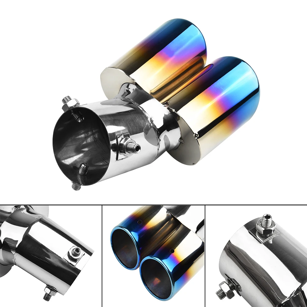 Tailpipe Stainless Steel Car Rear Dual Exhaust Pipe Tail Muffler Tip Throat Durable Practical Popular Accessories
Tailpipe Stainless Steel Car Rear Dual Exhaust Pipe Tail Muffler Tip Throat Durable Practical Popular Accessories