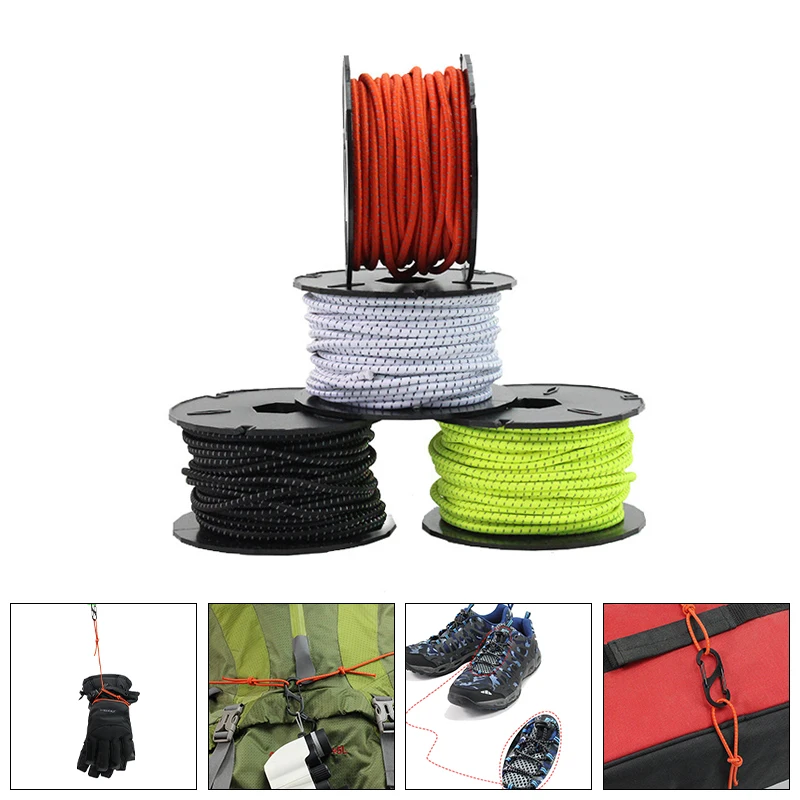 16.4 Yard 3mm Elastic Cord Stretchy Thread Heavy Duty Shock Ropes Beading Cord for Outdoor Survival Camping Hiking
16.4 Yard 3mm Elastic Cord Stretchy Thread Heavy Duty Shock Ropes Beading Cord for Outdoor Survival Camping Hiking