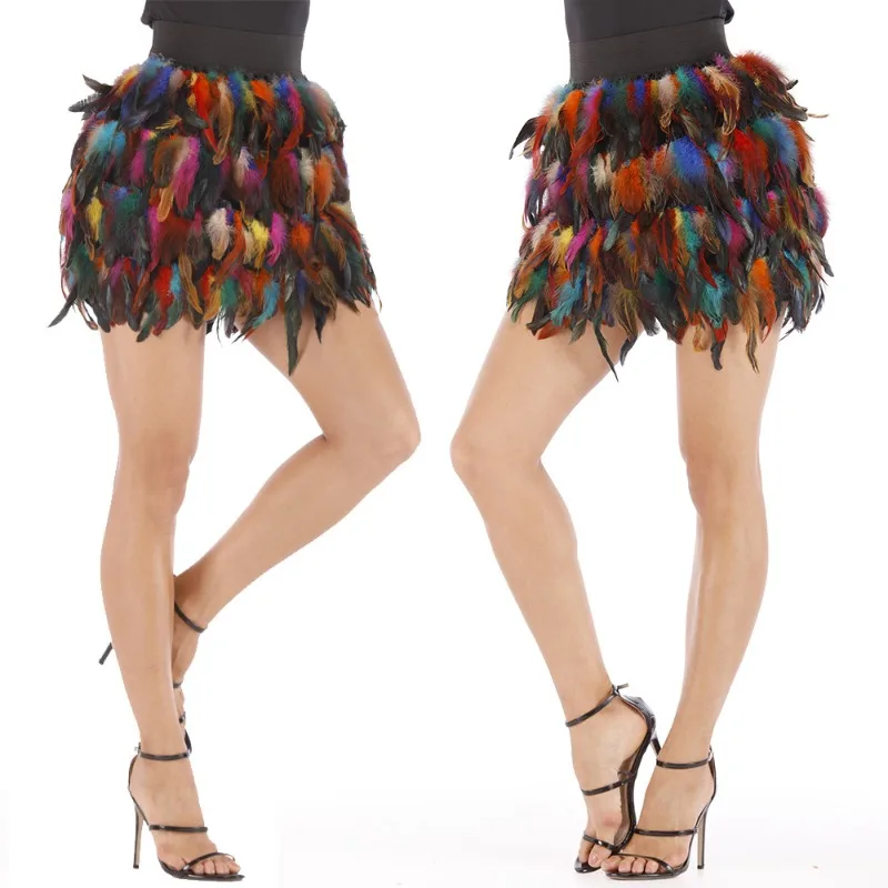 Performance attire, jazz dance, luxurious peacock feather dresses in Europe and America, irregular half body stage attire
Performance attire, jazz dance, luxurious peacock feather dresses in Europe and America, irregular half body stage attire