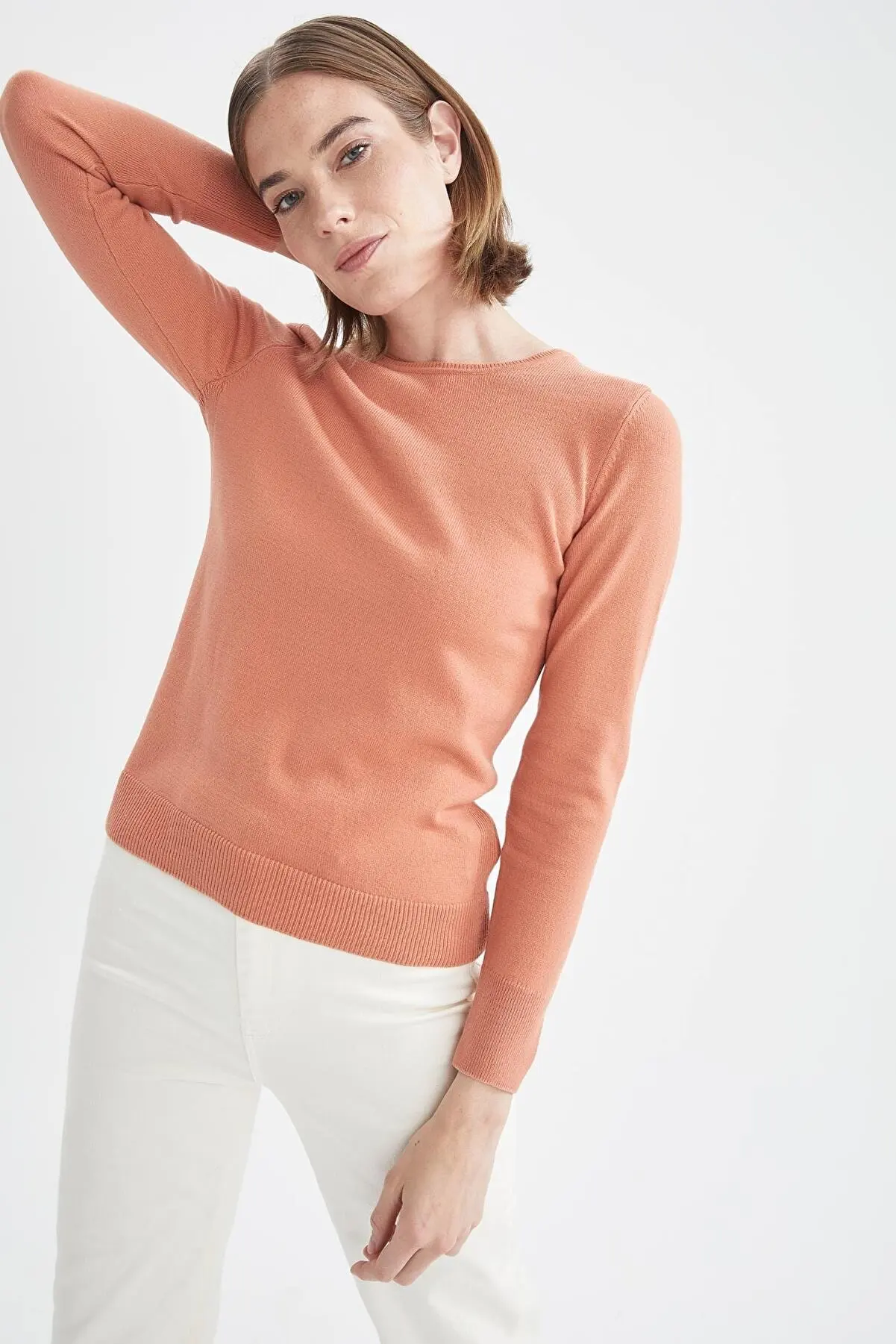Bicycle collar relax fit soft cashmere textured sweater Sweater sweater Cardigan Tops Pullover Sweatshirt for Women 153123582
Bicycle collar relax fit soft cashmere textured sweater Sweater sweater Cardigan Tops Pullover Sweatshirt for Women 153123582