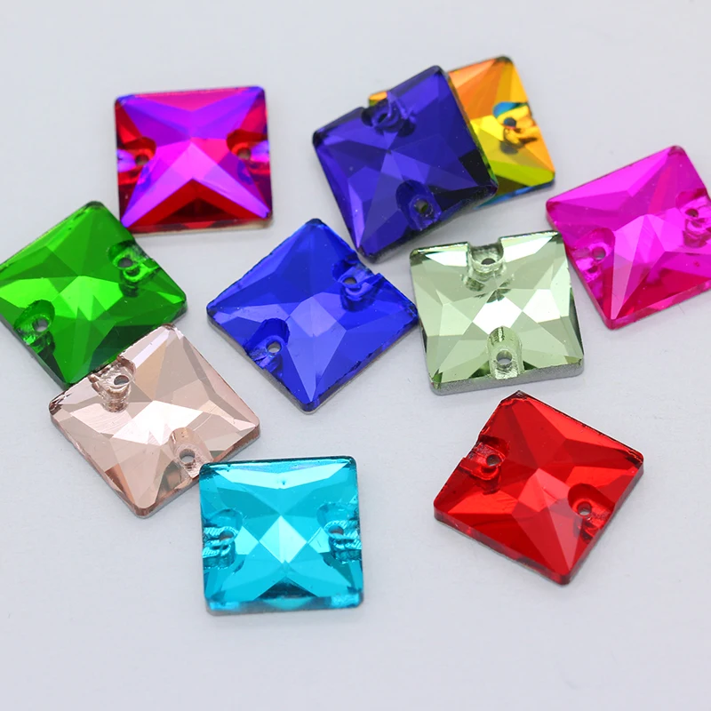 15p 22mm square big fancy Gem stone Flatback crystal glass sew on rhinestones 2hole button beads DIY garment sewing accessories
15p 22mm square big fancy Gem stone Flatback crystal glass sew on rhinestones 2hole button beads DIY garment sewing accessories