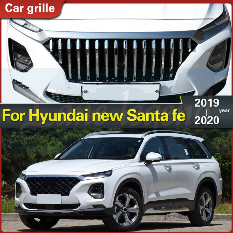 Car Grille for Hyundai New Santa Fe 2019 2020 Car Front Racing Grille Santafe Black Silver ABS Grille Radiator Racing Grills
Car Grille for Hyundai New Santa Fe 2019 2020 Car Front Racing Grille Santafe Black Silver ABS Grille Radiator Racing Grills