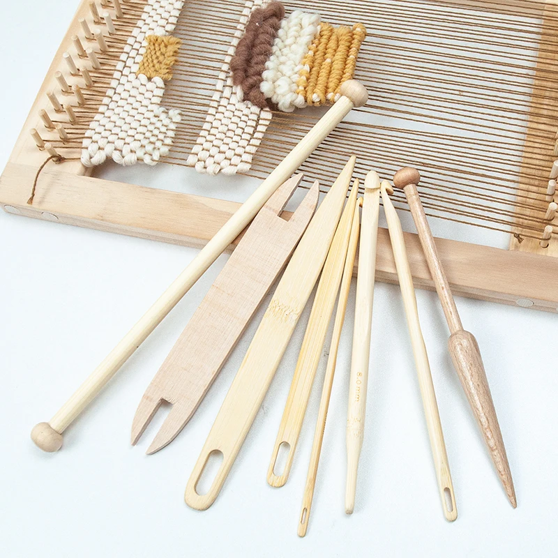 5pcs/6pcs/9pcs Weaving Loom Tools Set Wood Knitted Crochet Needle Gifts for Kids Log Yarn Dyeing Machine Small Accessory Set 
5pcs/6pcs/9pcs Weaving Loom Tools Set Wood Knitted Crochet Needle Gifts for Kids Log Yarn Dyeing Machine Small Accessory Set