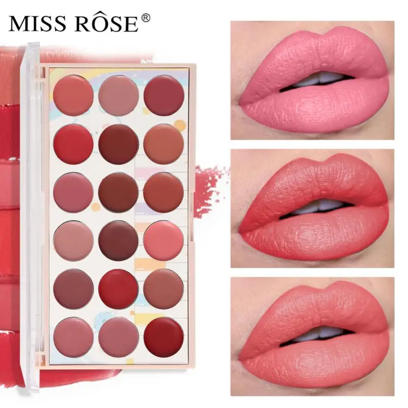 Waterproof Lipstick Palette 18 Colors Moisturizing Non-stick Cup Face Blush Velvet Matte Multi-use Makeup Palette Cosmetics 
Waterproof Lipstick Palette 18 Colors Moisturizing Non-stick Cup Face Blush Velvet Matte Multi-use Makeup Palette Cosmetics
