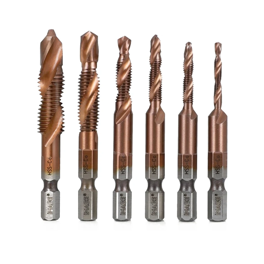 1 Pc M3-M10 HSS M35 Tap Drill Bit Hex Shank Screw Thread Drill Bit Compound Tap For Power Drilling Machine Tools Accessories
1 Pc M3-M10 HSS M35 Tap Drill Bit Hex Shank Screw Thread Drill Bit Compound Tap For Power Drilling Machine Tools Accessories
