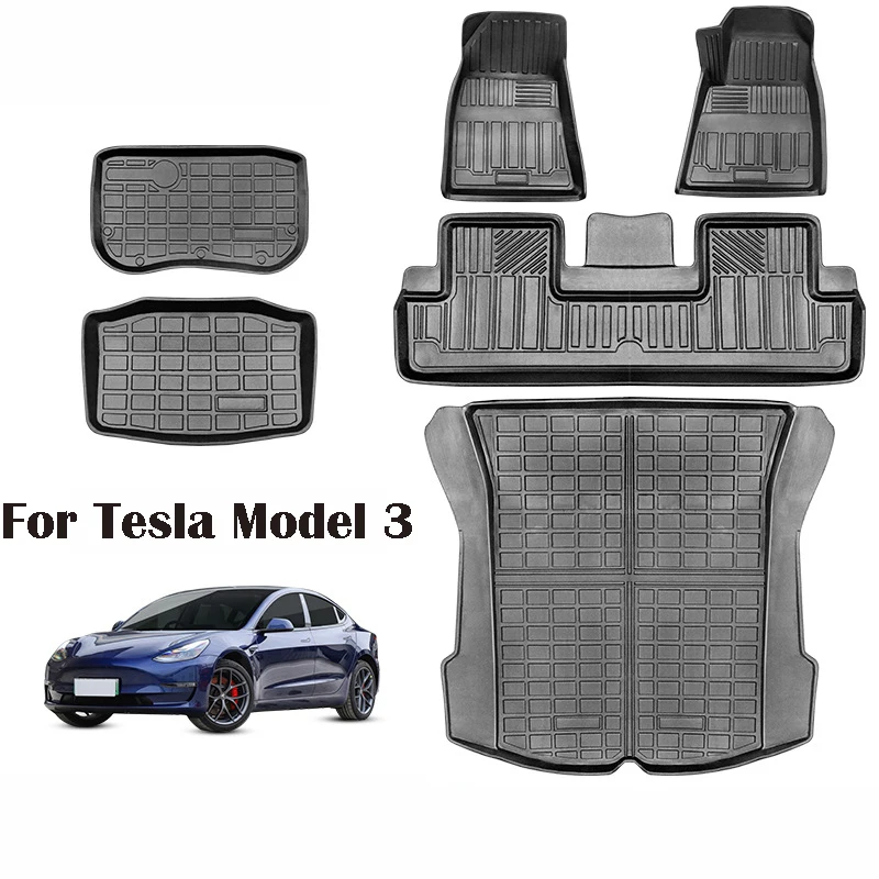 Набор резиновых ковриков для автомобиля Tesla Model 3, водонепроницаемые аксессуары, коврики для салона автомобиля
Набор резиновых ковриков для автомобиля Tesla Model 3, водонепроницаемые аксессуары, коврики для салона автомобиля