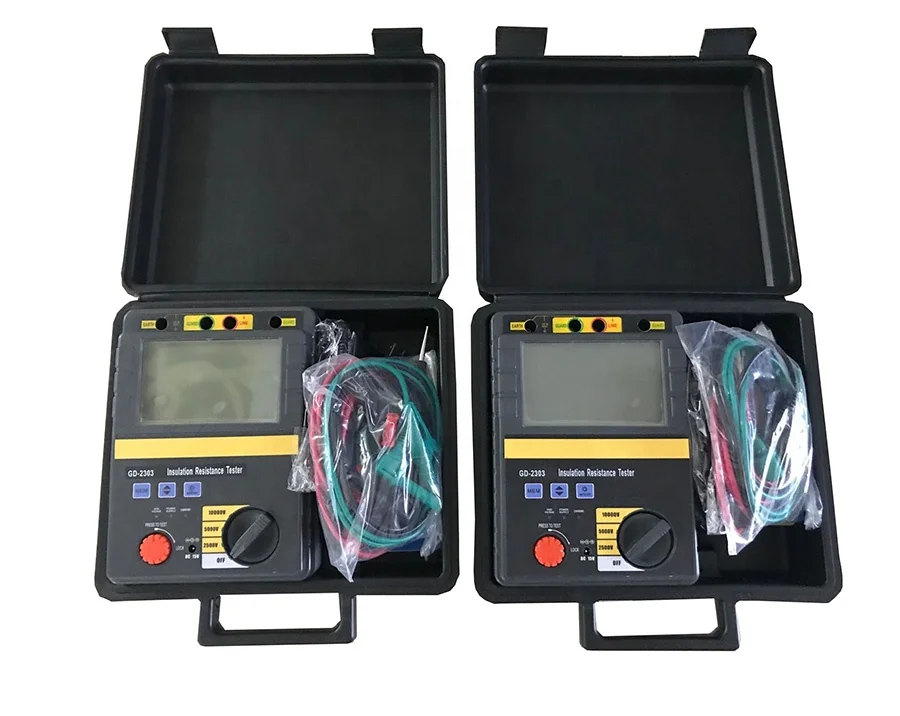 Portable 2.5KV 5KV 10KV Digital Megger Voltmeter Insulation Resistance Tester
Portable 2.5KV 5KV 10KV Digital Megger Voltmeter Insulation Resistance Tester