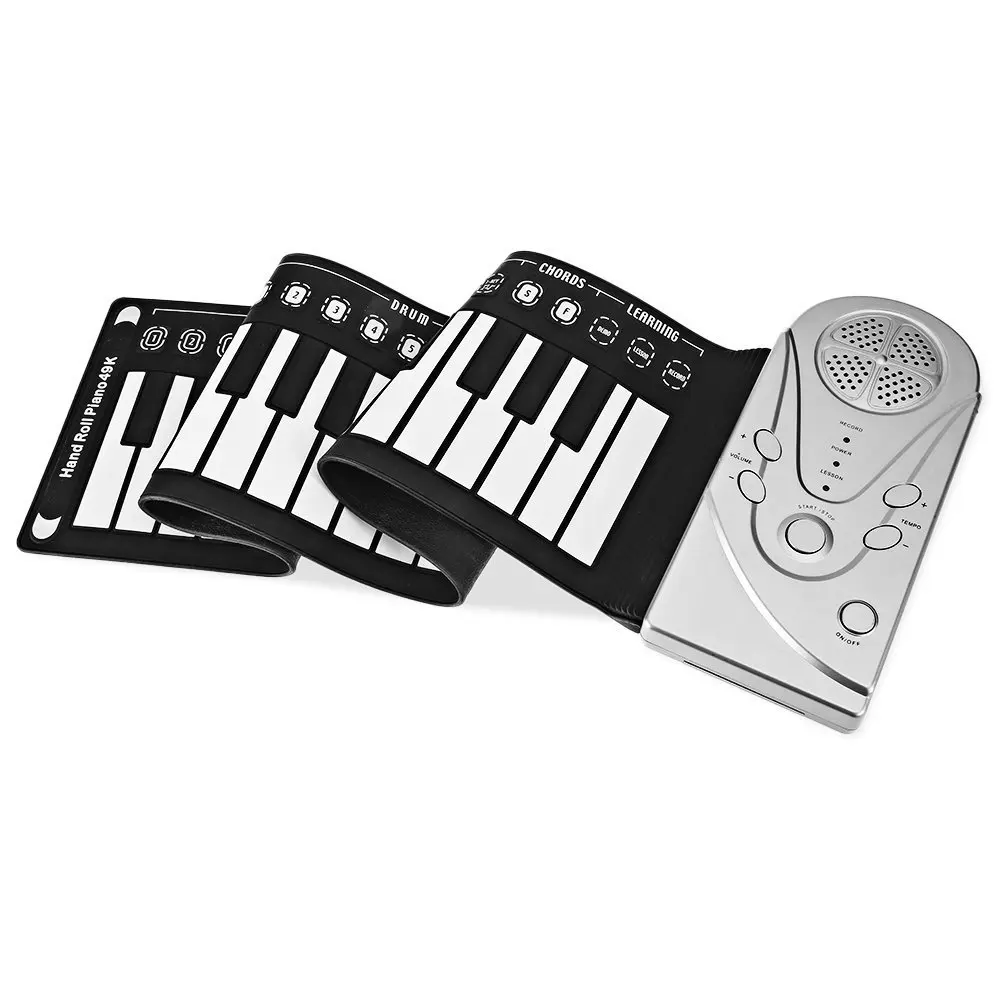 Portable 49 Keys Flexible Roll Up Piano Electronic Soft Keyboard Piano Silicone Rubber Keyboard ABS Plastic Folding Electronic
Portable 49 Keys Flexible Roll Up Piano Electronic Soft Keyboard Piano Silicone Rubber Keyboard ABS Plastic Folding Electronic