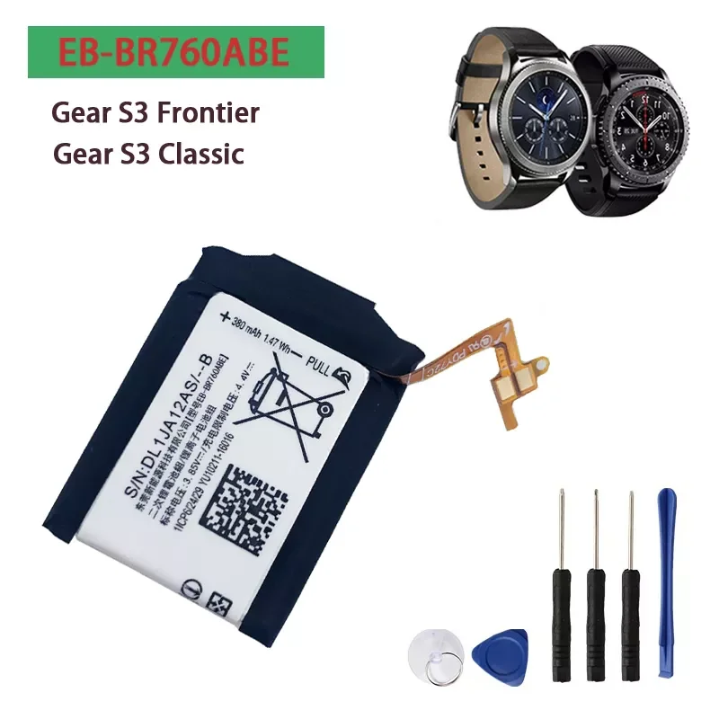 2023New Replacement Battery For SAMSUNG Gear S3 Frontier / Classic SM-R770 SM-R760 SM-R765 EB-BR760ABE Smartwatch Batteria
2023New Replacement Battery For SAMSUNG Gear S3 Frontier / Classic SM-R770 SM-R760 SM-R765 EB-BR760ABE Smartwatch Batteria