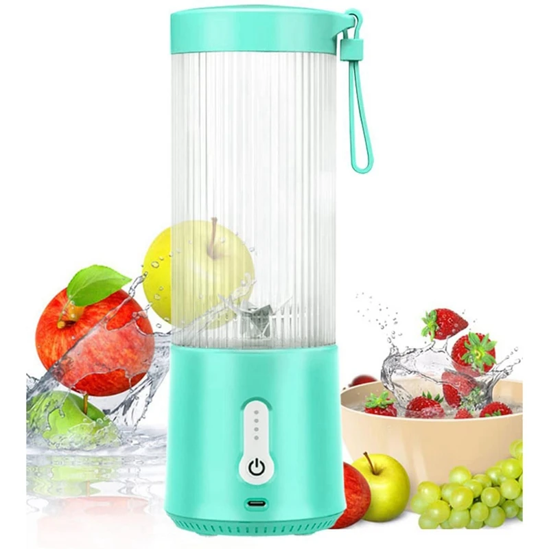 Portable Blender Personal Size Blender - USB Rechargeable 4000Mah 15.2OZ Mini Blender With 6 Blades Juicer Cup
Portable Blender Personal Size Blender - USB Rechargeable 4000Mah 15.2OZ Mini Blender With 6 Blades Juicer Cup