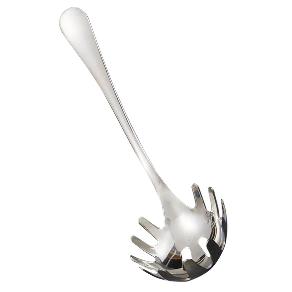 

Noodle Spoon Pasta Scoop Pasta Serving Spoons Fork Spoon Spaghetti Strainer Spaghetti Spoon Server Stainless Steel Serving Fork