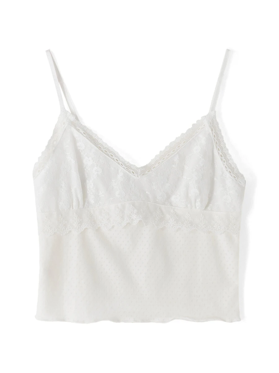 Gloomia Women s Lace Crop Top Lace Patchwork Sleeveless Spaghetti Camisoles Slim Fit V Neck Camisole Streetwear
Gloomia Women s Lace Crop Top Lace Patchwork Sleeveless Spaghetti Camisoles Slim Fit V Neck Camisole Streetwear