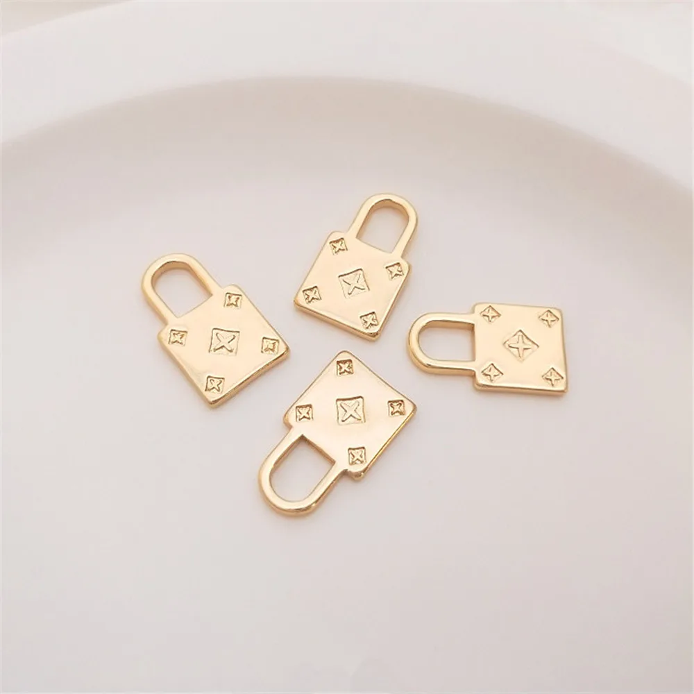 14K Gold Filled Plated European style lock chain pendant diy bracelet earring pendant accessories
14K Gold Filled Plated European style lock chain pendant diy bracelet earring pendant accessories