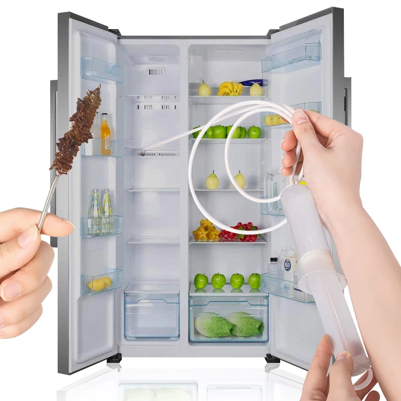 Refrigerator Drain Dredge Cleaning Set Refrigerator Scrub Brush Clean Tool Water Tube Cleaning Coil Suction Syringe JOYBOS
Refrigerator Drain Dredge Cleaning Set Refrigerator Scrub Brush Clean Tool Water Tube Cleaning Coil Suction Syringe JOYBOS