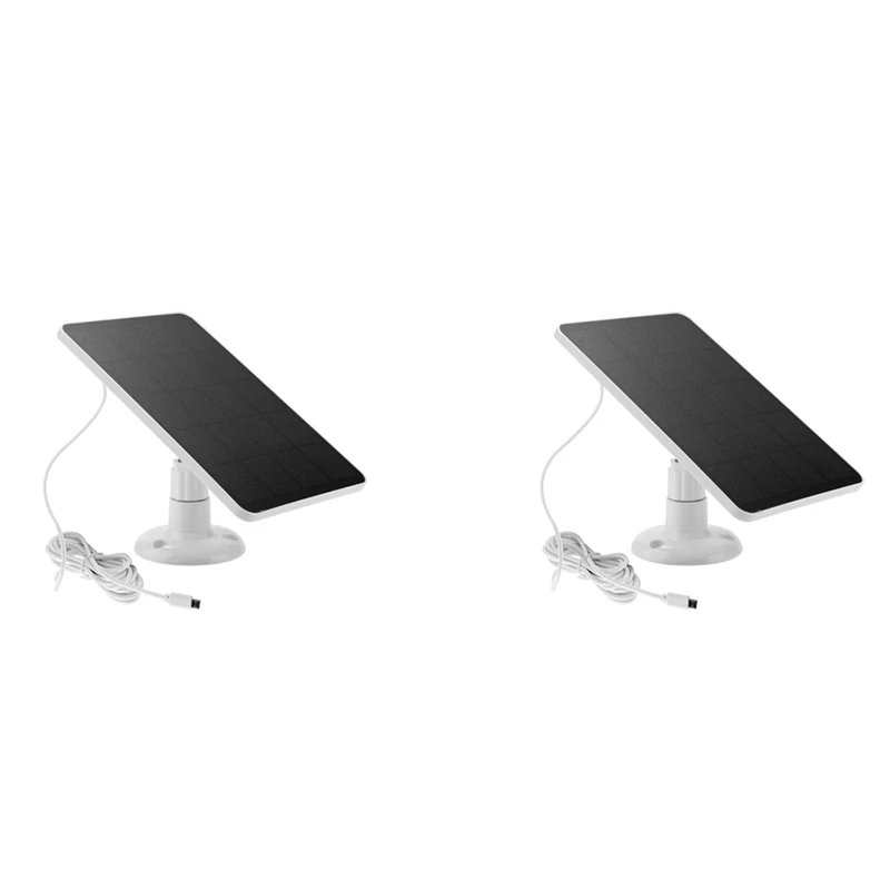 2X Waterproof 10W Solar Panel Charger For Home Security Camera Solar Cells Powered Charger With Charging Cable,White
2X Waterproof 10W Solar Panel Charger For Home Security Camera Solar Cells Powered Charger With Charging Cable,White