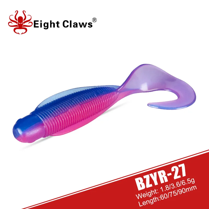 EIGHT CLAWS Twisted Tail Soft Worm Fishing Lure 60mm 75mm 90mm Silicone Wobblers Pesca Jig Swimbait Artifiicial Shad Soft Bait
EIGHT CLAWS Twisted Tail Soft Worm Fishing Lure 60mm 75mm 90mm Silicone Wobblers Pesca Jig Swimbait Artifiicial Shad Soft Bait
