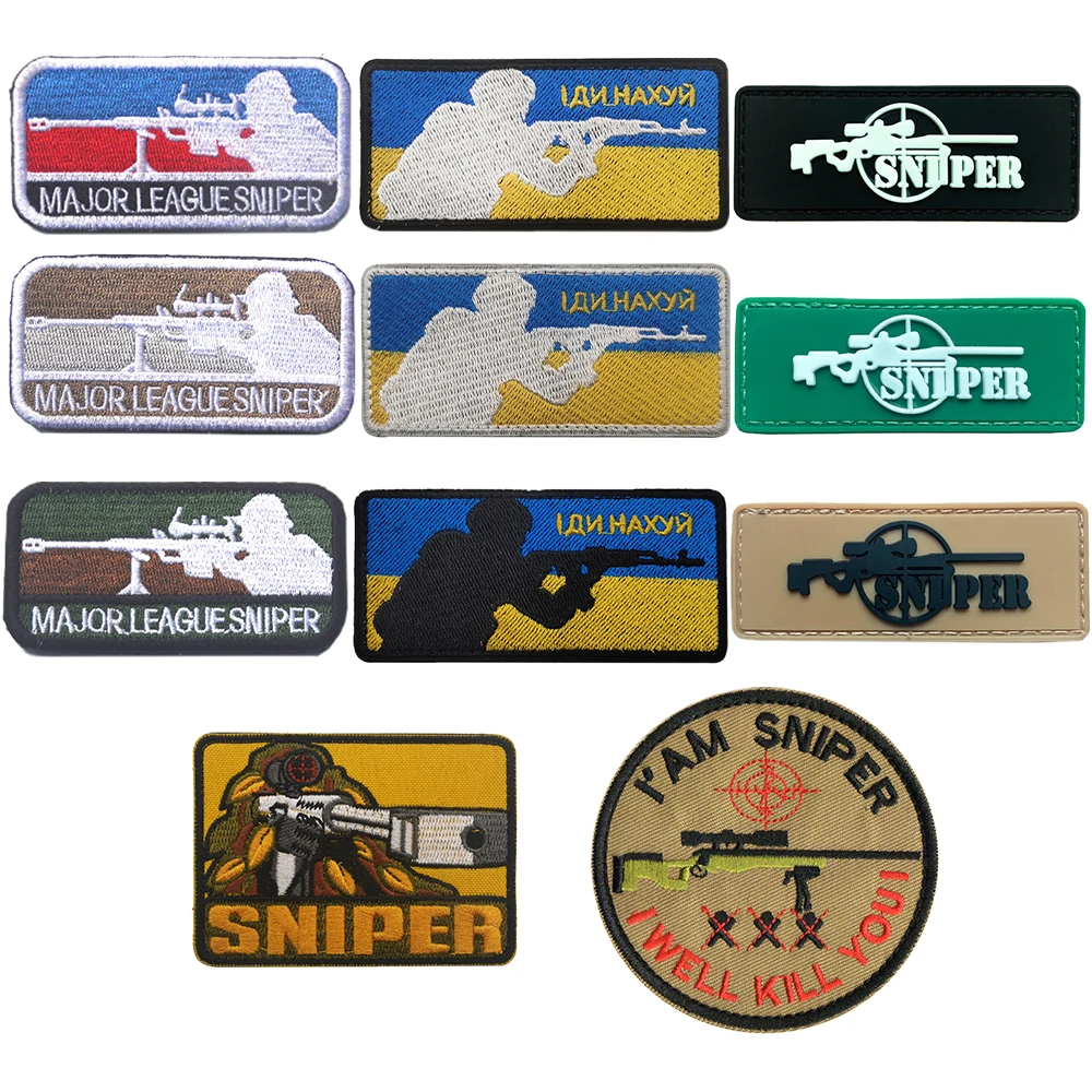 SNIPER Embroidered Patch 3D PVC Rubber Armband Tactical Morale Badge Backpack Sticker
SNIPER Embroidered Patch 3D PVC Rubber Armband Tactical Morale Badge Backpack Sticker