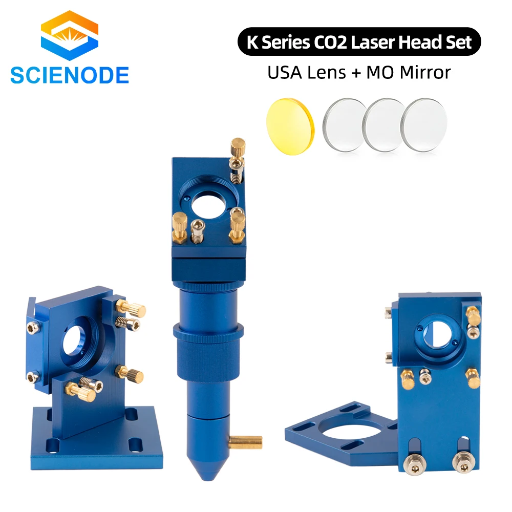 Scienode K Serie CO2 Laser Head Set with USA Focus Lens Mo Reflect Mirror for 2030 4060 K40 Laser Engraving Cutting Machine
Scienode K Serie CO2 Laser Head Set with USA Focus Lens Mo Reflect Mirror for 2030 4060 K40 Laser Engraving Cutting Machine