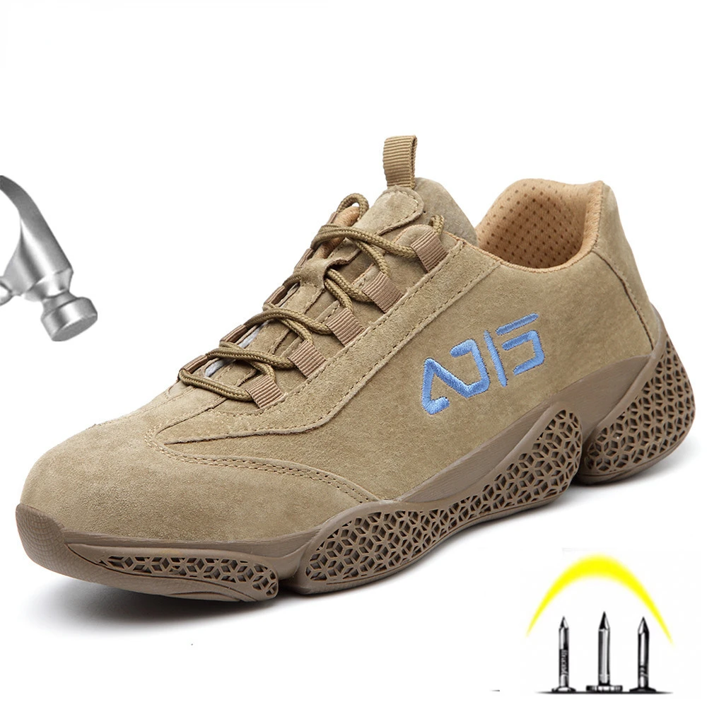 New Fashion Men's Outdoor Suede Leather Steel Toe Anti Smashing Protective Work Shoes Men Puncture Proof Safety Boots Shoes
New Fashion Men's Outdoor Suede Leather Steel Toe Anti Smashing Protective Work Shoes Men Puncture Proof Safety Boots Shoes