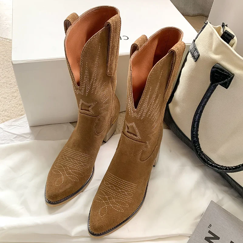 2022 New Women Knee High Boots Leather Cowboy Boots Pointed Toe Slip-On Western Girls Motorcycle Shoes Woman Ladies PU
2022 New Women Knee High Boots Leather Cowboy Boots Pointed Toe Slip-On Western Girls Motorcycle Shoes Woman Ladies PU