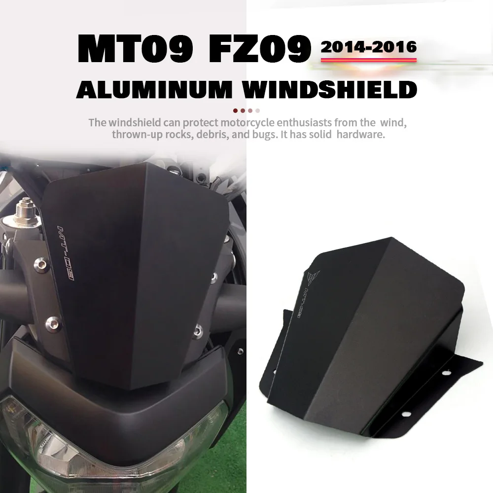For Yamaha MT 09 MT09 2014 2015 2016 Motorbike Accessories Front Windshield Windscreen Windproof Air Wind Screen Deflector FZ09
For Yamaha MT 09 MT09 2014 2015 2016 Motorbike Accessories Front Windshield Windscreen Windproof Air Wind Screen Deflector FZ09