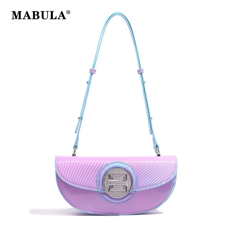 MABULA Exquisite Jelly Lady Half Moon Underarm Shoulder Bag Chic Brand Designer Clutch Purse Adjustable Women Cross Body Handbag
MABULA Exquisite Jelly Lady Half Moon Underarm Shoulder Bag Chic Brand Designer Clutch Purse Adjustable Women Cross Body Handbag
