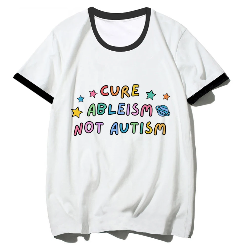 Женская футболка с рисунком аутизма, забавная комиксная футболка с мангой, уличная одежда для девушек, японская Дизайнерская одежда
Женская футболка с рисунком аутизма, забавная комиксная футболка с мангой, уличная одежда для девушек, японская Дизайнерская одежда