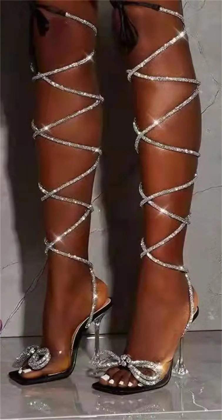 Rhinestones Bowknot Sandals For Women Sexy Buckle Strap Ladies High Heel Pumps Pointed Toe Silk Fashion 2022 Female Shoes Summer
Rhinestones Bowknot Sandals For Women Sexy Buckle Strap Ladies High Heel Pumps Pointed Toe Silk Fashion 2022 Female Shoes Summer