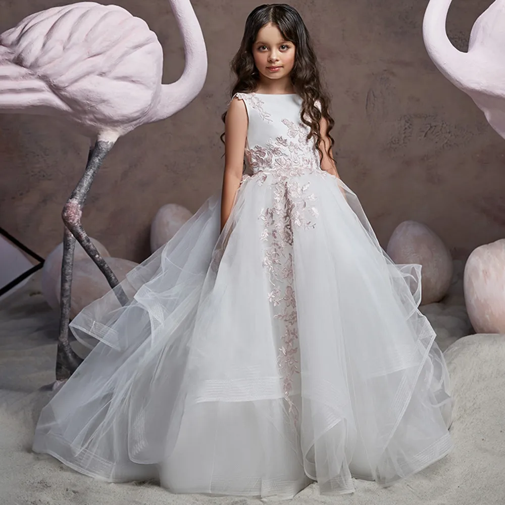 Europe and America Children's Wedding Dress Lace Multi-level Tail Ball Gown Performing Birthday Pompon Girl Dresses
Europe and America Children's Wedding Dress Lace Multi-level Tail Ball Gown Performing Birthday Pompon Girl Dresses