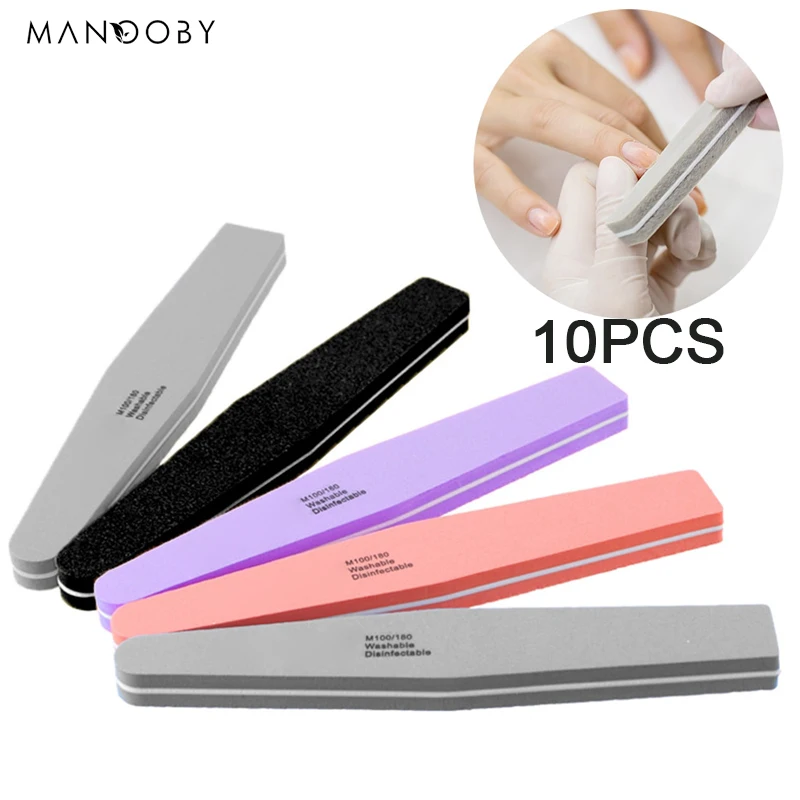 10 Pcs Sponge Double Nail Files Side Professional 100/180 Manicure Trimmer Lime Buffer Manicure Supplier Nail Buffers File Tools 
10 Pcs Sponge Double Nail Files Side Professional 100/180 Manicure Trimmer Lime Buffer Manicure Supplier Nail Buffers File Tools