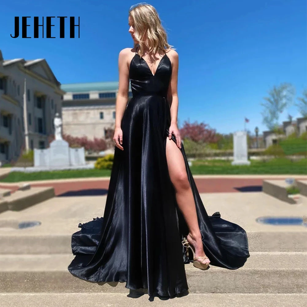 V-Neck Prom Dresses Spaghetti Straps Floor Length Satin Evening Gown Vestidos De Mujer Elegantes Para Fiesta 2022 Custom Made
V-Neck Prom Dresses Spaghetti Straps Floor Length Satin Evening Gown Vestidos De Mujer Elegantes Para Fiesta 2022 Custom Made